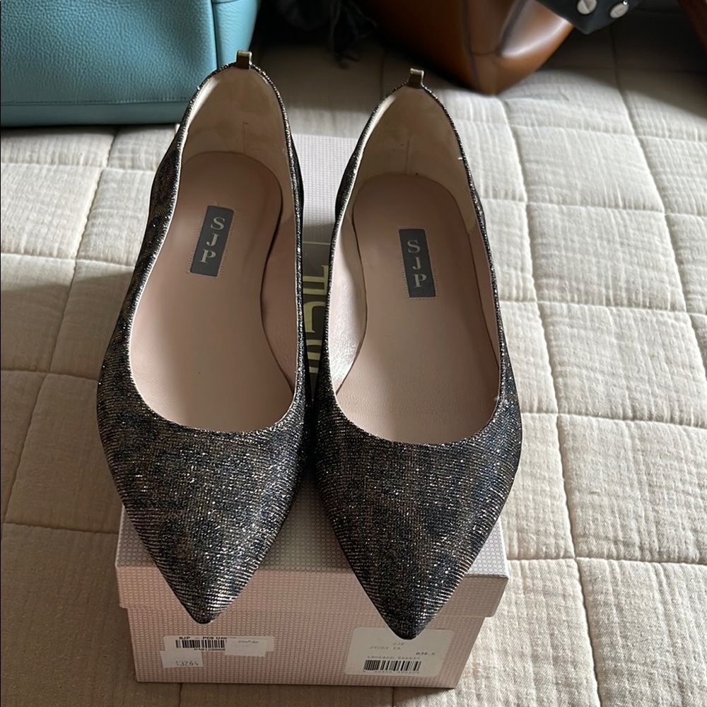 by Sarah Jessica Parker leopard  Sparkle Pointed-Toe Flats